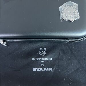 MAISON KITSUNE Black Laptop Amenity Bag